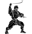 ninja fighter - vinyl-ready vector image