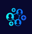 referrals affiliate program icon for web vector image vector image