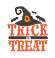 trick or treat halloween holidays celebration vector image
