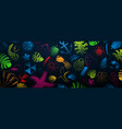 background with summer symbols vector image