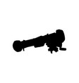 bazooka icon simple style no war poster vector image