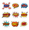 comic speech bubbles for questions and explosion vector image