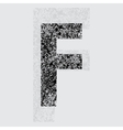 letter f vector image vector image