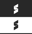 modern s letter logo 3d ribbon isometric broken vector image vector image