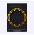 luxury cover background with mandala vector image vector image