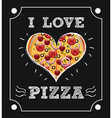 pizza design vector image vector image