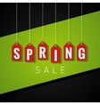 spring sale tag design background vector image vector image