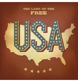 usa abstract retro poster design copy vector image vector image
