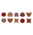 wooden game level frame medieval wood avatar vector image vector image