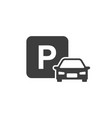 car parking icon vector image