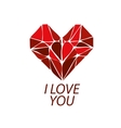 logo heart vector image vector image