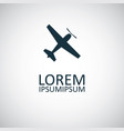plane icon simple flat element concept design vector image vector image