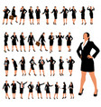 businesswoman set 2 vector image vector image