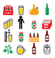 beer brewery drinking alcohol in pub icon vector image