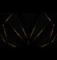 black hexagon carbon fiber gaming sports tech vector image vector image