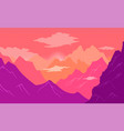natural landscape background with mountains clear vector image vector image