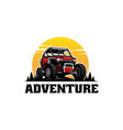 off road adventure atv utv buggy isolated vector image