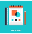 sketching vector image vector image