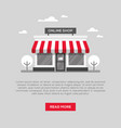 storefront in flat style vector image