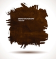 brown grunge shape vector image vector image