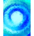 abstract polygonal blue background or frame vector image vector image