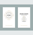 business card vintage ornament style and luxury vector image