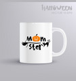 momster - fun lettering for halloween with pumpkin vector image vector image