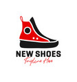 shoe fashion inspiration logo design vector image vector image