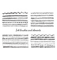 watercolor brushes vector image