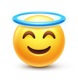 angel emoji vector image vector image