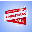 christmas sale geometric banner vector image
