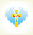 God is love logo Royalty Free Vector Image - VectorStock