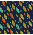 seamless autumn falling leaves pattern vector image vector image