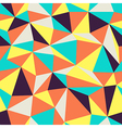 triangular pattern retro colors vector image