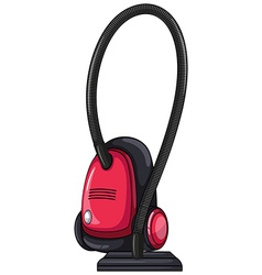 Blue vacuum cleaner isolated on white background Vector Image