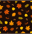 leaf pattern color warm autumn vector image vector image
