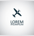 plane icon simple flat element concept design vector image