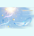 contact lens science vector image vector image