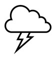 electric lightning bolt vector image vector image