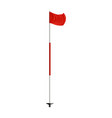 golf flag stick composition vector image vector image