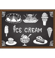 ice cream and desserts vector image