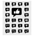 speech bubbles icons set vector image