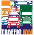traffic jam vector image