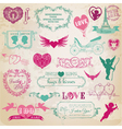 valentines day love set vector image