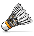 badminton shuttlecock cartoon vector image vector image