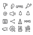 set phone icon vector image