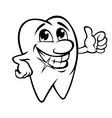 smiling tooth vector image