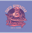 t-shirt or poster design vector image