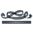 twisted film reel isolated vector image