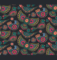 seamless pattern with colorful ethnic vector image